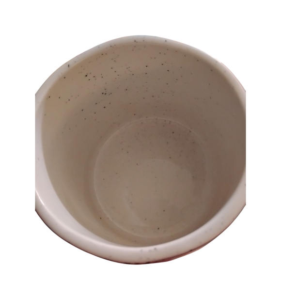 Anthropologie Initial "W" Mug Paisley Floral Thumb Rest Factory Distress Design - Picture 5 of 10